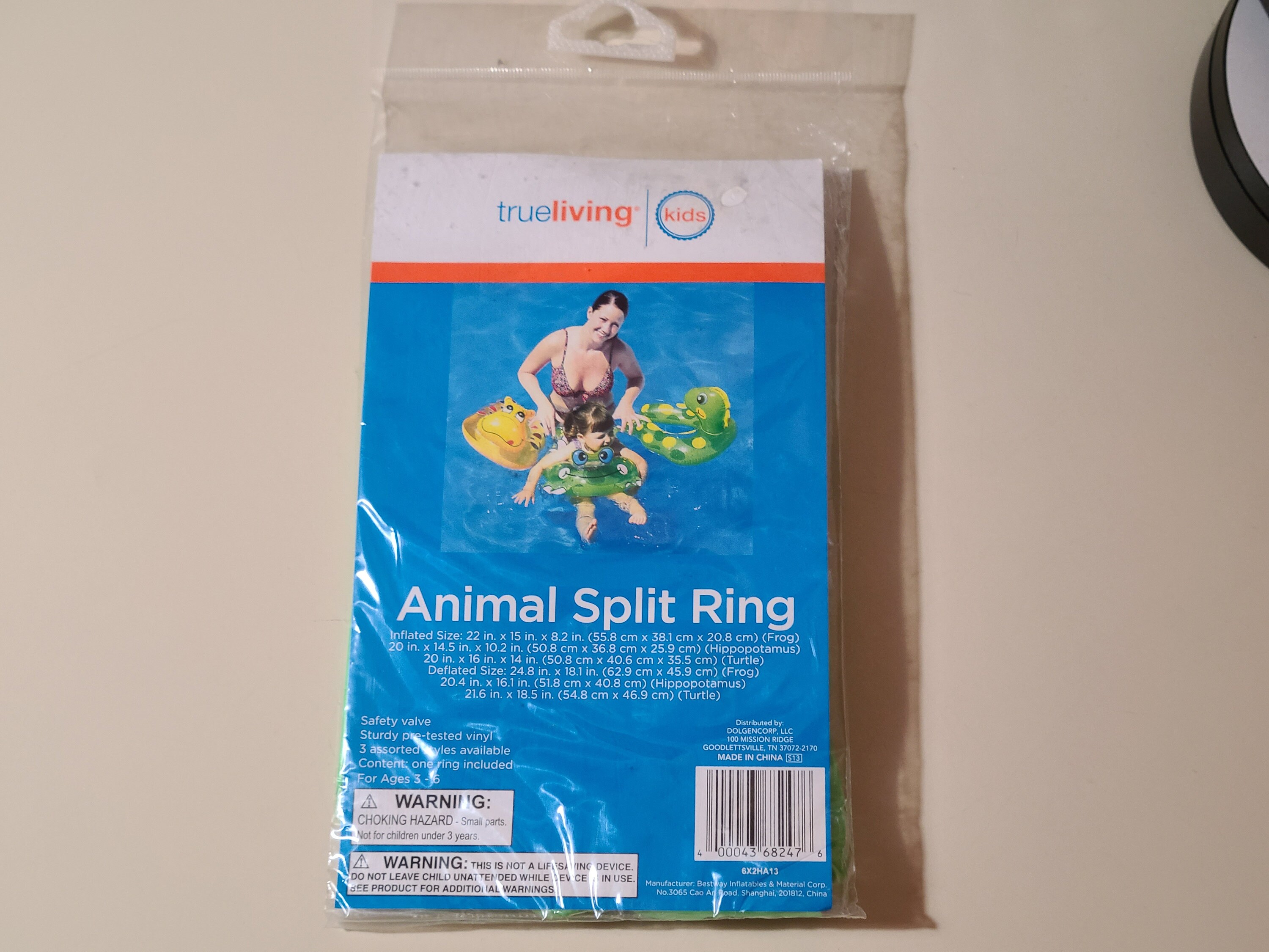 Inflatable Split Ring Swim Ring Floats Brand New Sealed for Ages 3-6 ...