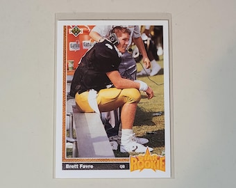 1991 Upper Deck Brett Favre series 1 RC Rookie Football Card