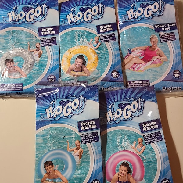 Inflatable Swim Ring Floats Brand New Sealed for ages 10+ years