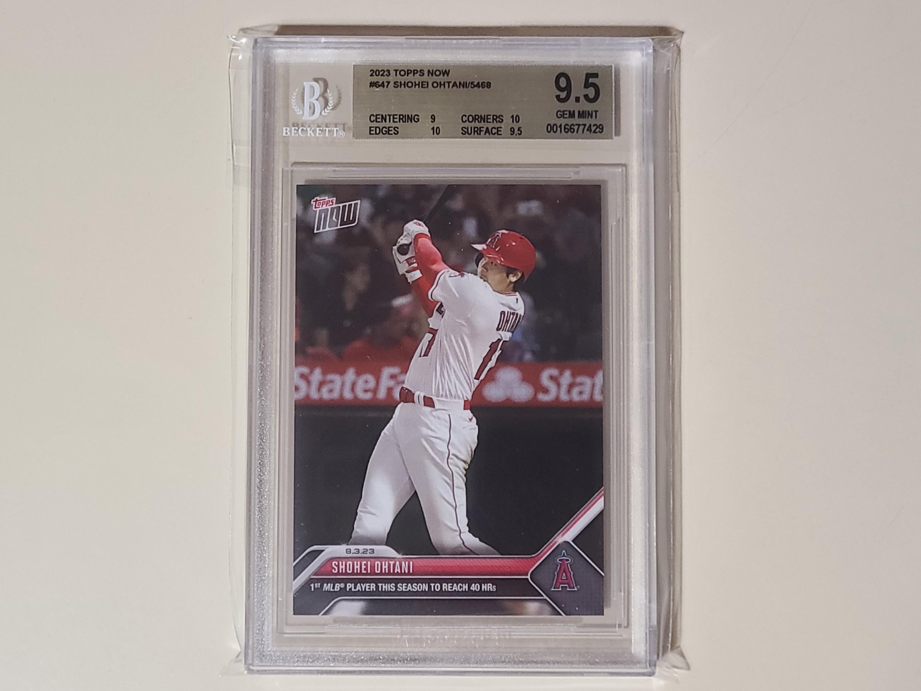 大谷翔平 2023 TOPPS NOW OS21 OFF-SEASON ドジャース 初カード PSA 
