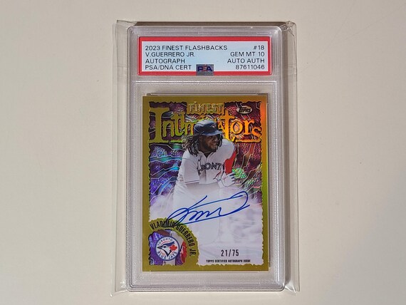 Vladimir Guerrero Jr. 2023 Topps Finest Flashbacks Gold Refractor