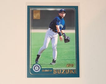 レア 2001 Topps Gallery RC 日本語版 イチロー鈴木 2001 Topps Ichiro Suzuki RC Rookie Baseball Card **white