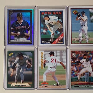 Roger Clemens 6 Baseball Card lot Topps Rainbow, Bowman, Classic