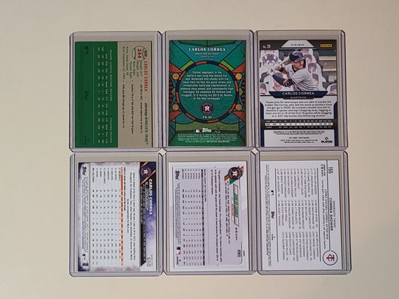 Carlos Correa 6 Baseball Card Lot Topps Chrome Platinum, Panini 