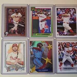 Kyle Schwarber 6 Baseball Card lot Topps Chrome, Allen & Ginter, Inserts