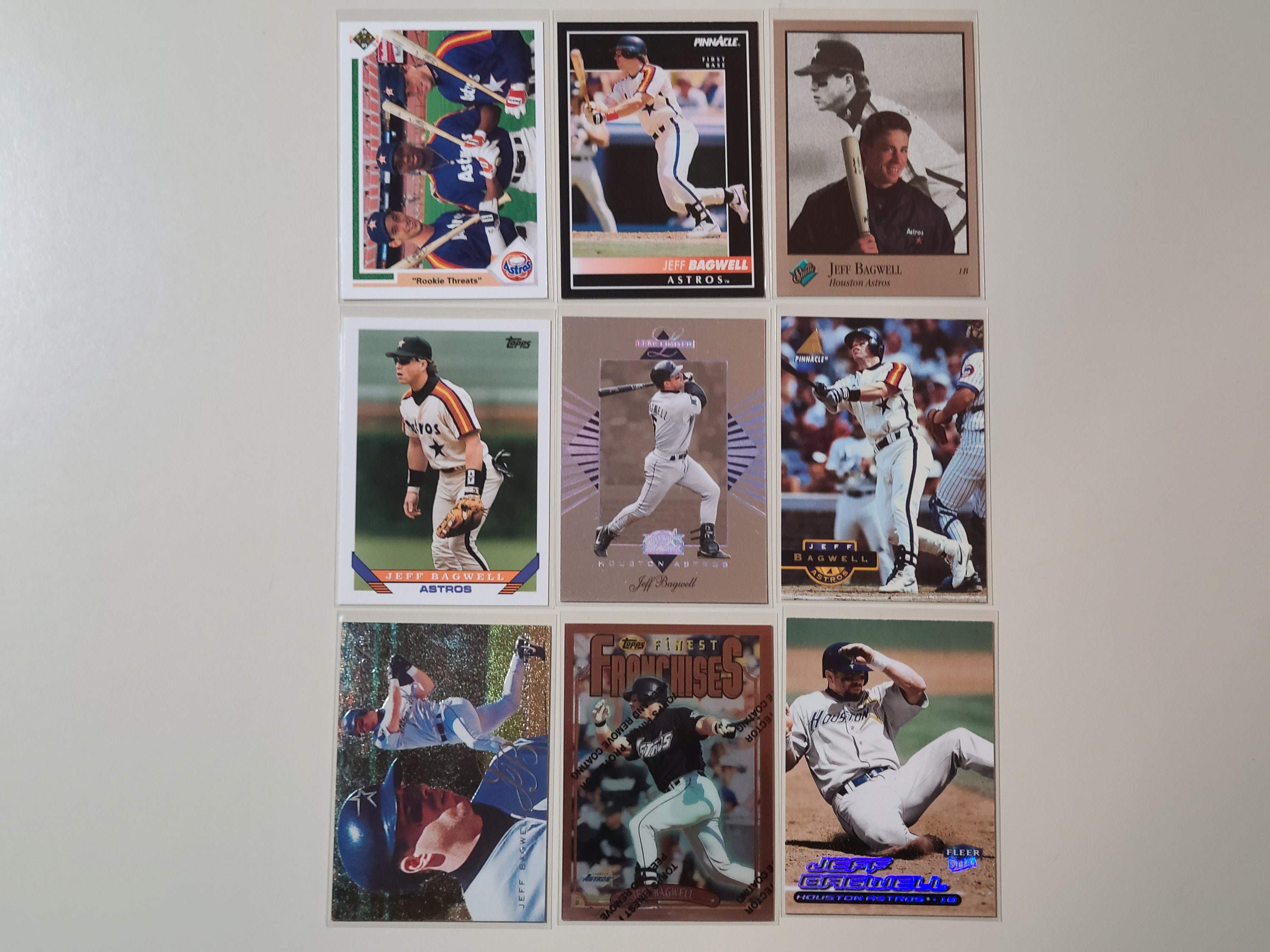 Pick a Jeff Bagwell Baseball Card Pinnacle Topps Finest - Etsy