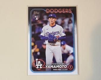 Yoshinobu Yamamoto 2024 Topps Update Rookie Debut RC Baseball Card