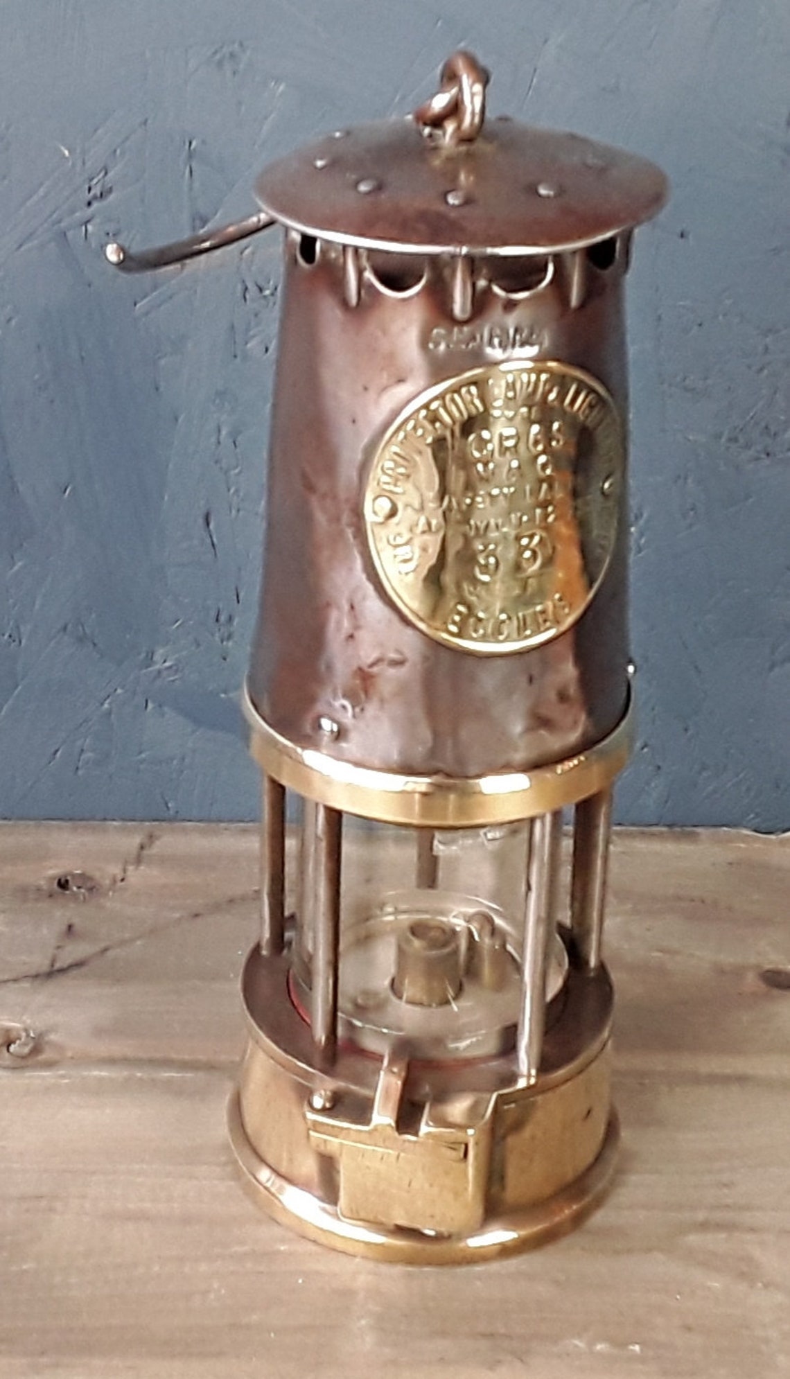 Vintage Miners Lamp Etsy