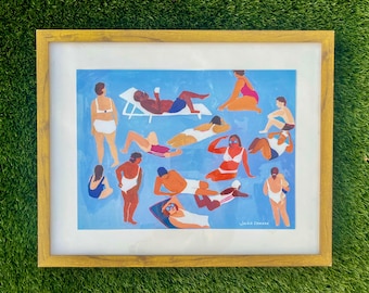 Beach Bodies | Seaside Characters Illustration