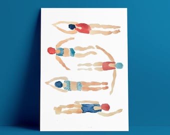 Swimming Ladies | Swimming Characters