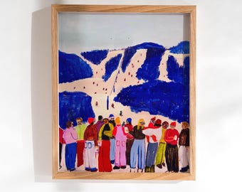 Apres Ski | Skiing Print | Mountain Art | Ski Town Life | Art Print Snowsports