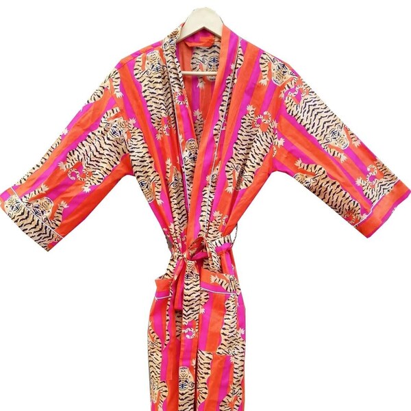 Tiger Kimono coverup