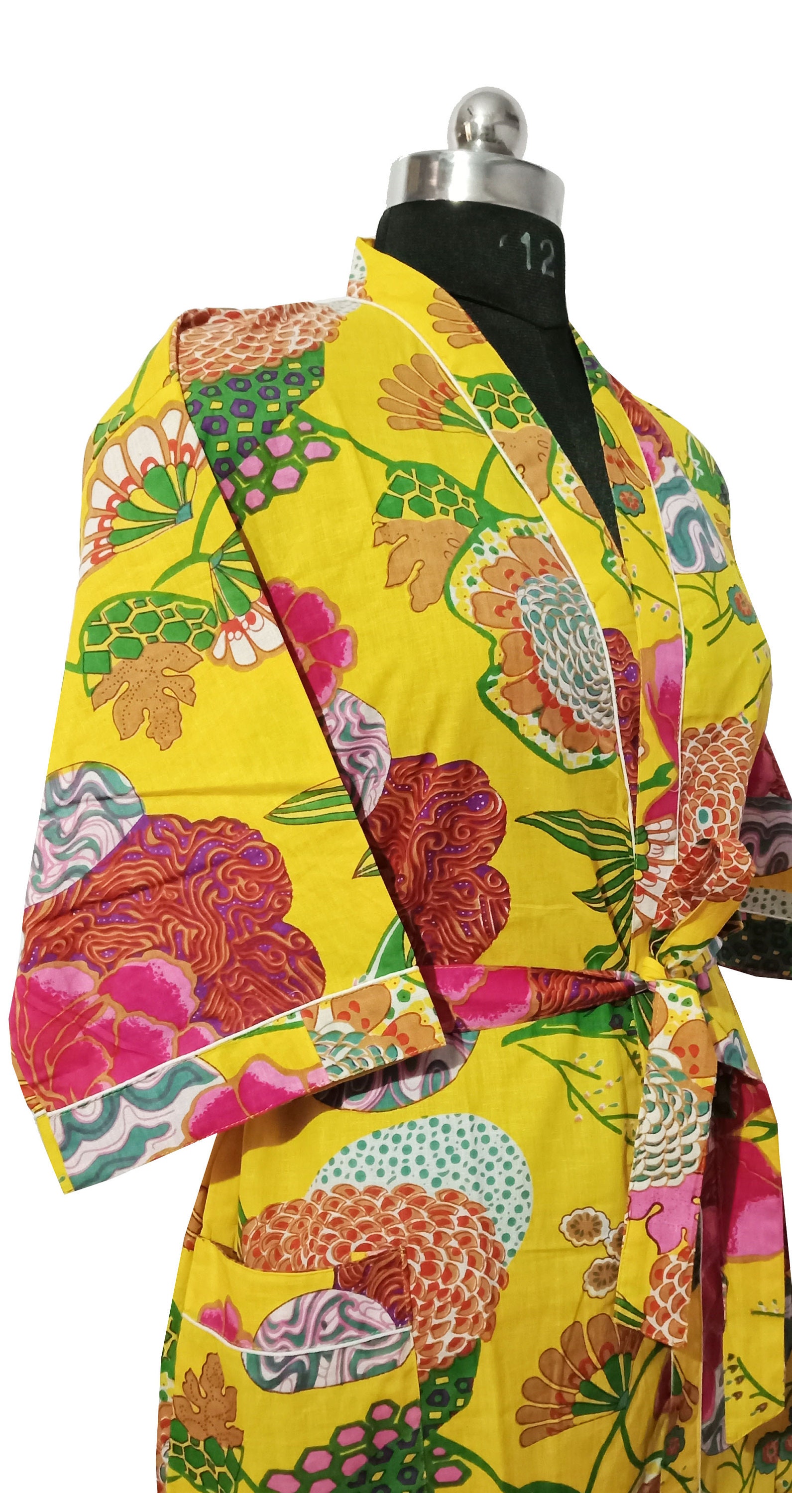 EXPRESS DELIVERY Tropical Fruit Print Kimono Pure Cotton - Etsy
