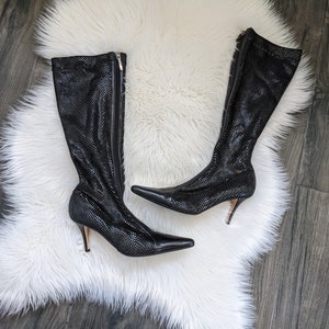 Snakeskin sock booties top