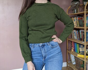 olive green sweater