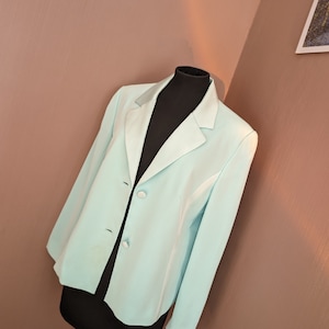 Vintage Mint Green Blazer by RS Collectables, UK Size S