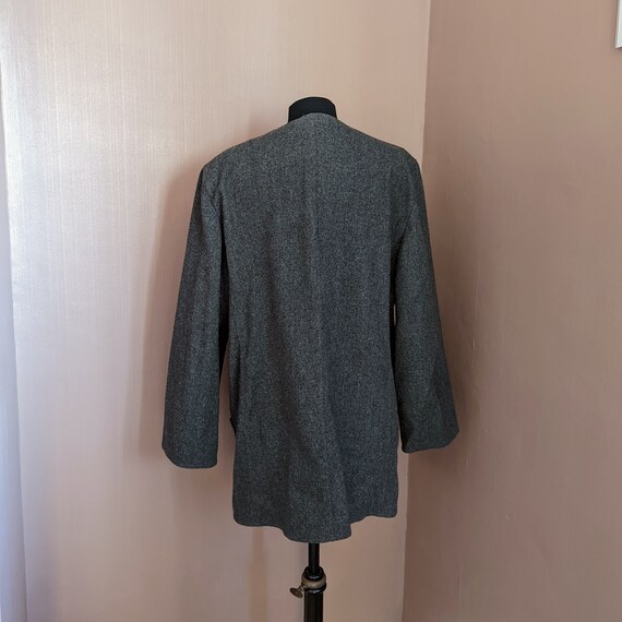 vintage charcoal grey wool coat , UK size 18, Jae… - image 6