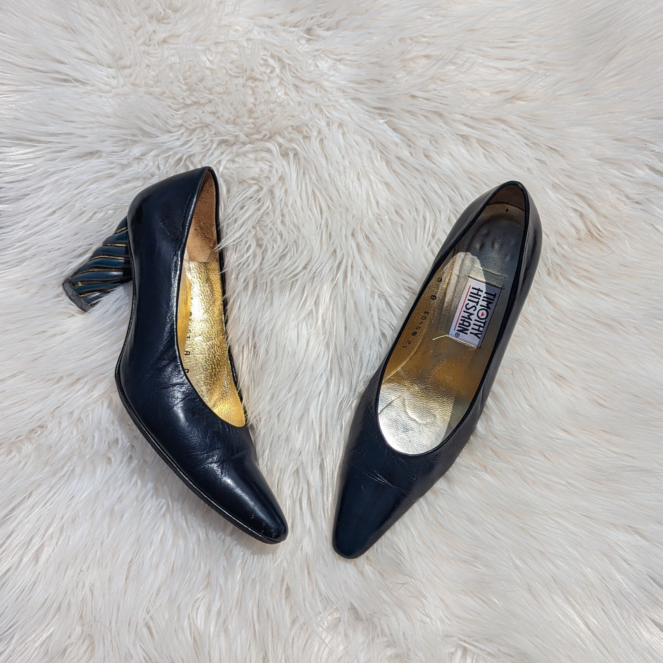 navy blue leather court shoes