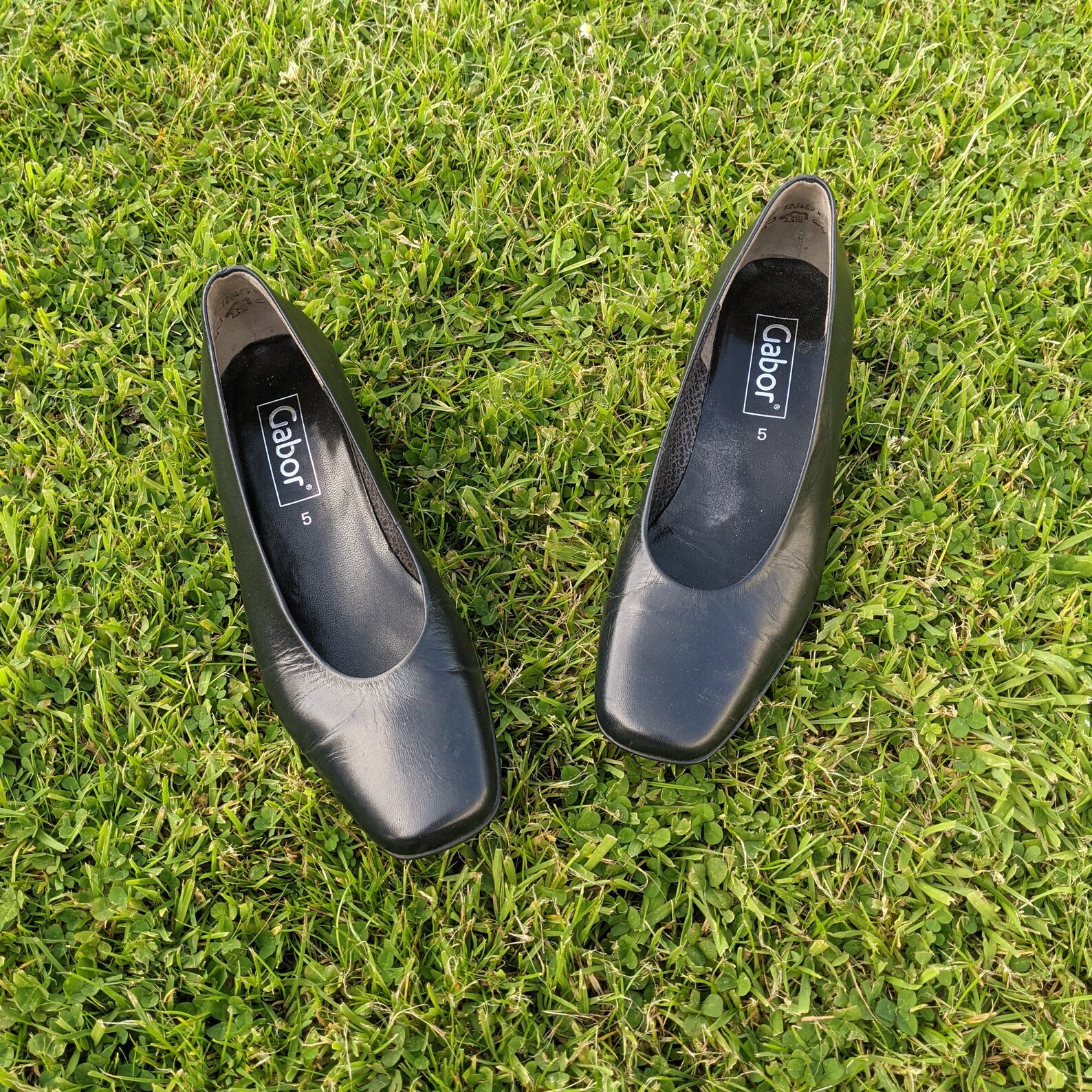 Stunning Black Leather Court Shoes Size UK 5 Gabor Court - Etsy UK