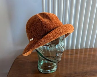 Vintage Lea Journo Rust Brown Knit Bucket Hat - Retro 90s  display picture 2