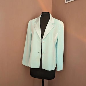 Vintage Mint Green Blazer by RS Collectables, UK Size S