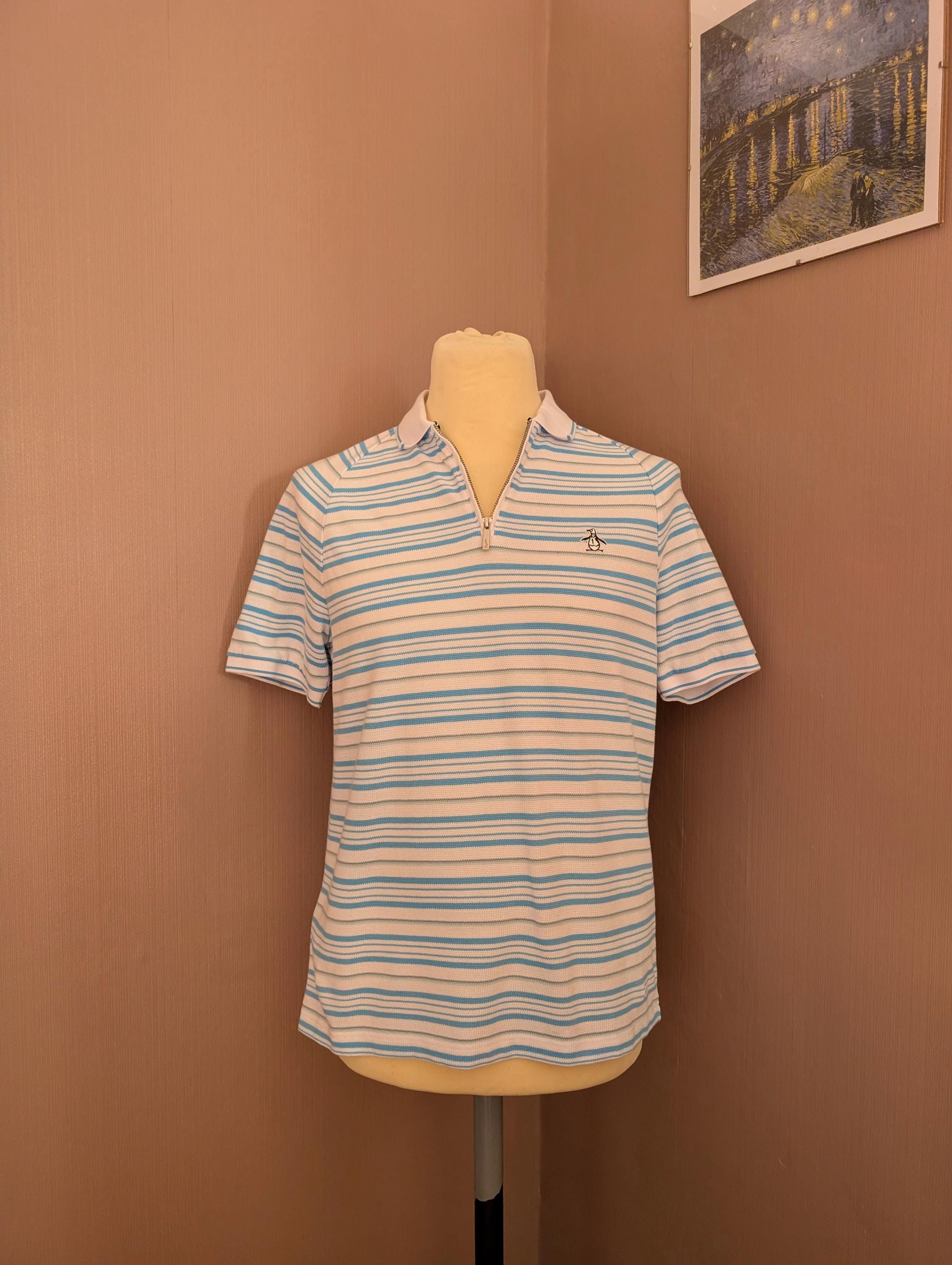 Vintage-inspired Original Penguin by Munsingwear Zip Polo Shirt