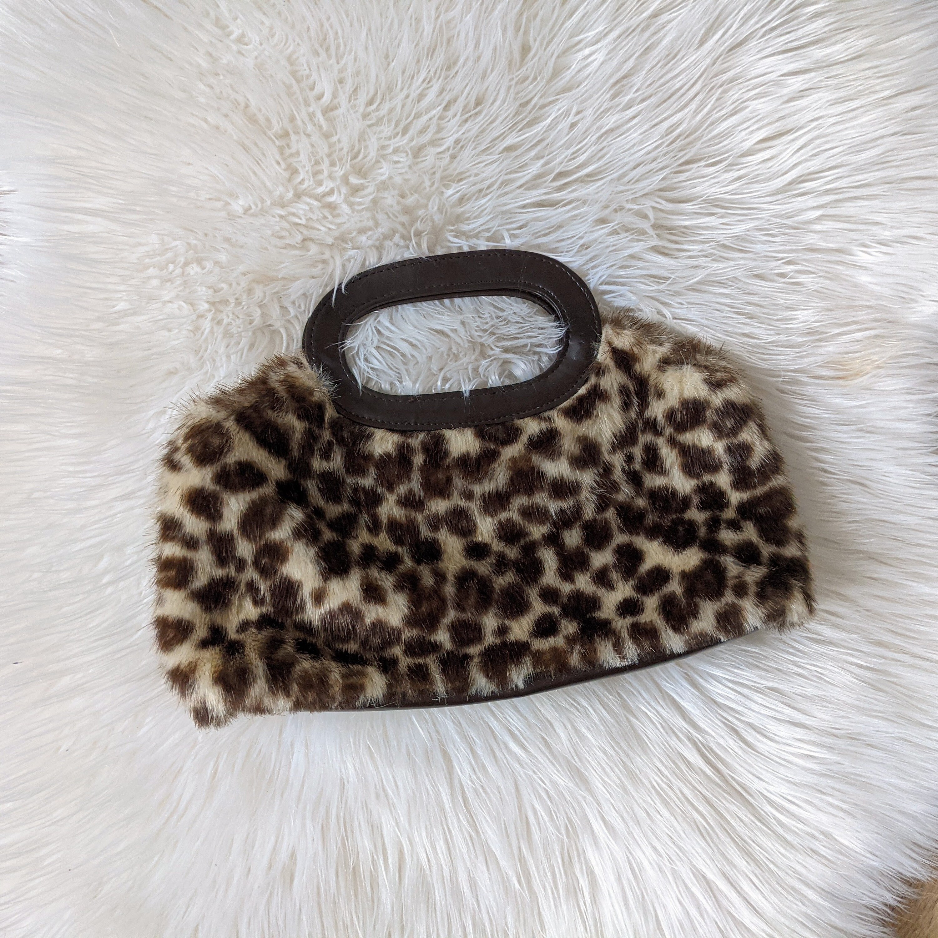 Baguette 1997 - Beige sheepskin and fox fur bag