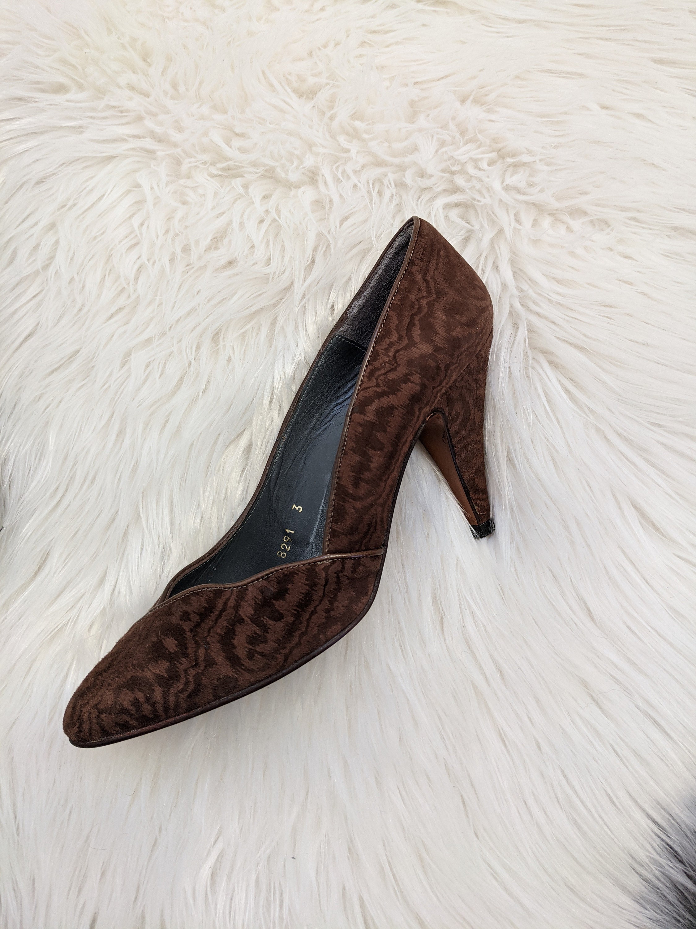 Amazing Brown Leather Court Shoes Size UK 3 Full Leather Etsy UK