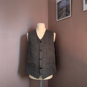 Vintage Remus Uomo Wool Blend Waistcoat - Size 40R - Classic Tailored Gilet