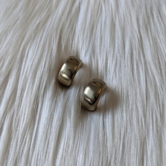 Boucles D'oreilles Vintage David Grau à Clips - Métal Doré - Occasion, Pièce Ancienne