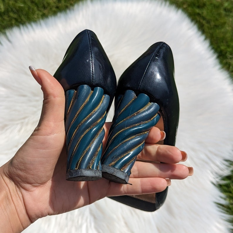 navy leather court shoes