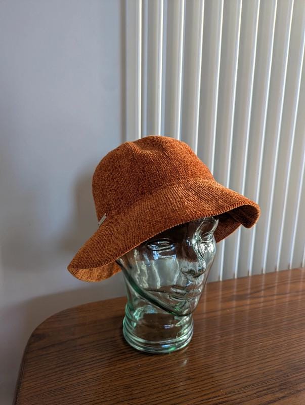 GRACE CHOCO‎ BROWN ORANGE ITALIAN VTG BUCKET  HAT MADE IN ITALY GRACE CHOCO BROWN ORANGE ITALIAN‎ VTG BUCKET HAT MADE IN ITALY main image 2