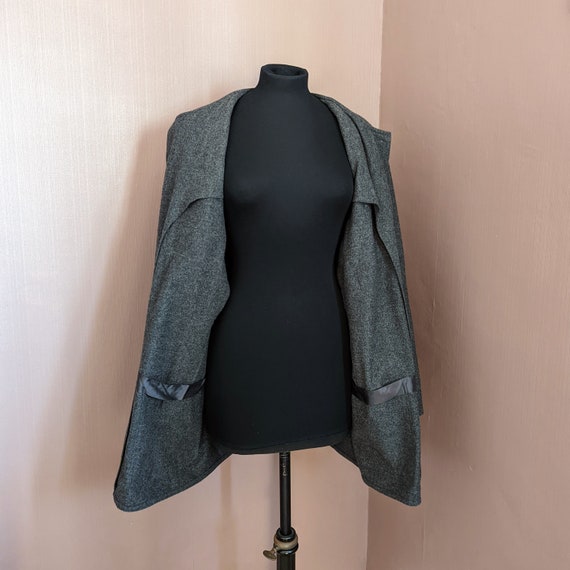 vintage charcoal grey wool coat , UK size 18, Jae… - image 4