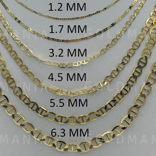 PriceRock 14K Solid Yellow Gold Diamond Cut Cable Chain Necklace 1.2mm thick 18 Inches PriceRock 14K Solid Yellow Gold Diamond Cut Cable Chain Necklace 1.2mm thick 18 Inches