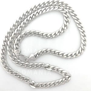 14K White Gold Miami Cuban Link Chain Necklace, 22&quot; 24&quot; Inch, 5.5mm 6mm Thick, Real Gold Chain, Men Women, White Gold Cuba Necklace