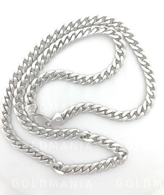 10K Yellow Gold Cuban Curb Chain Necklace for Men and Women â€ Measures 2 mm x Thickness 20 Inches Length