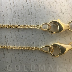 Details about / Leslie/'s Real 14kt 1.15 mm Diamond Cut Oval Open Cable Link Chain; 20 inch