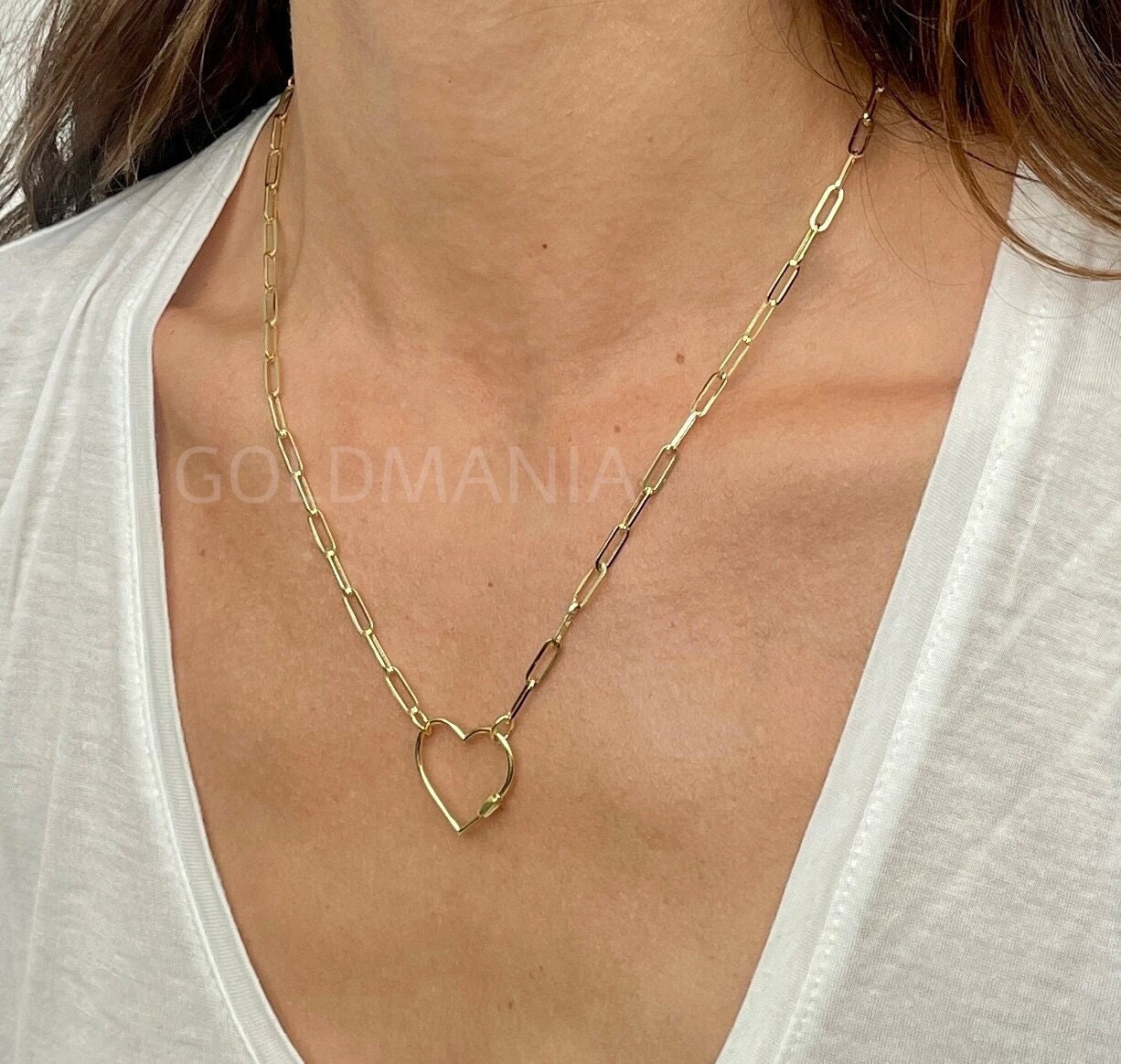 14K Gelbgold Halskette Kette, Gold Kleine Kabelkette Fertig Für Anhänger (18 Zoll) SKU: 601314