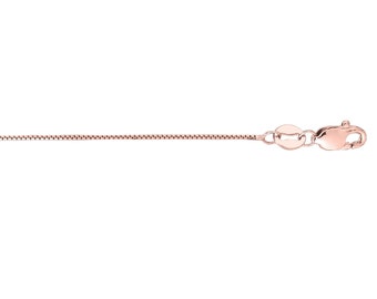18k Rose Gold Chain - Etsy