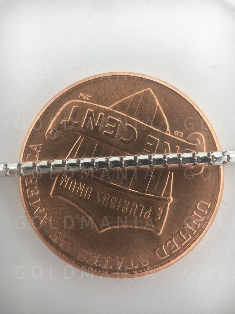 Solid 14K Gold Ice Box Chain Necklace 16 18 Etsy