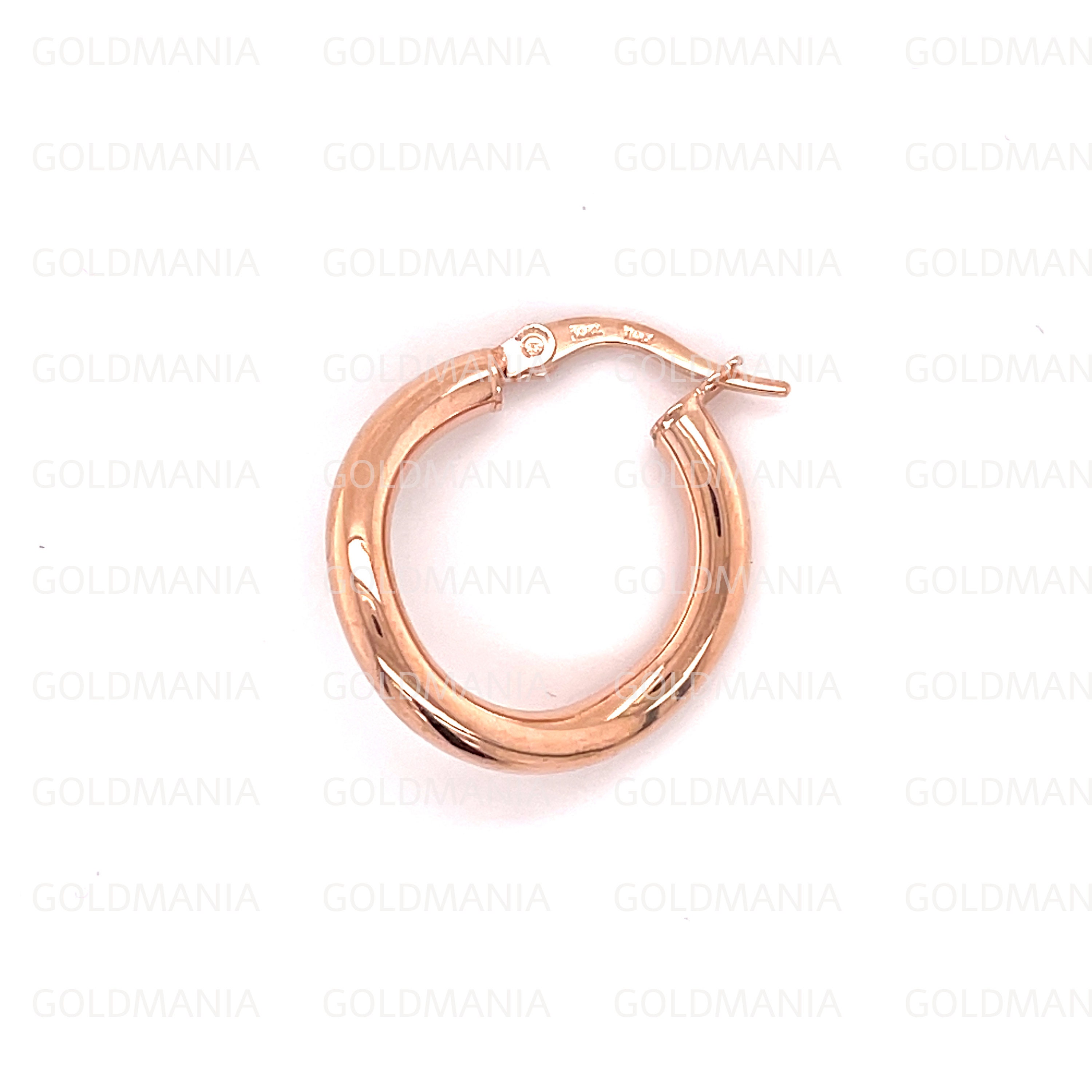 Best Quality Free Gift Box 14k Tri-color Polished 2.5mm Twisted Hoop Earrings 