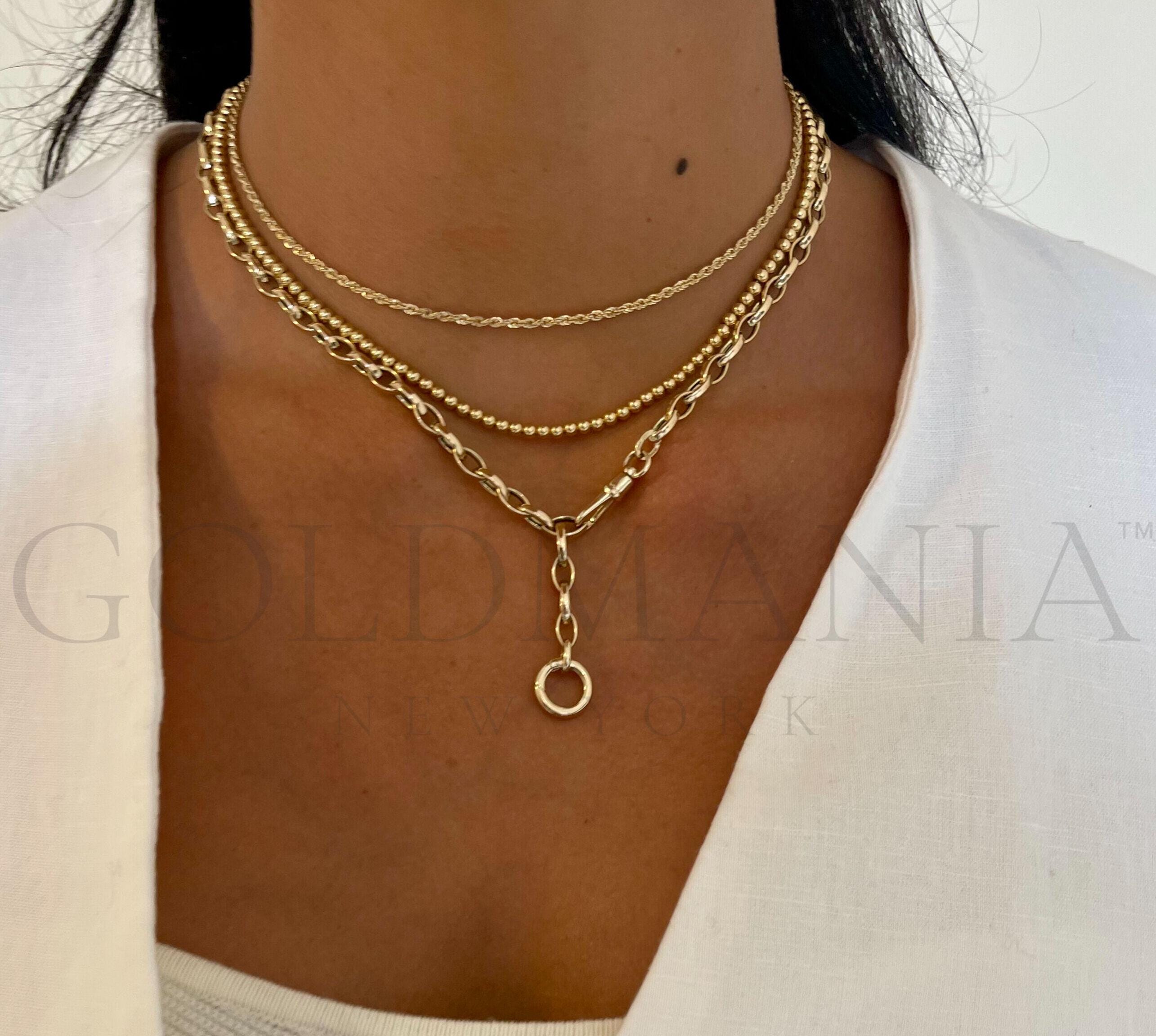 585 italy gold chain - Etsy 日本