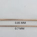 14K White Gold Box Chain Necklace – 0.85mm X 22 Inches – Adjustable – Solid Gold – 3.3 Grams