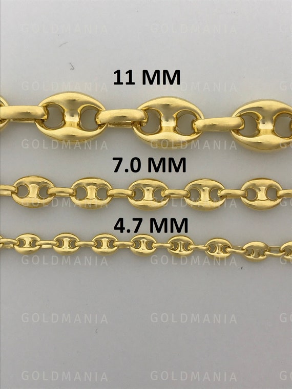 puffed mariner gold chain