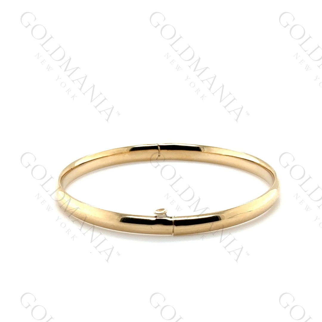 Classic Bangle in 14k Yellow Gold (5.00 mm)