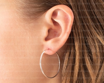 Orecchini A Cerchio In Oro Bianco 18kt - Gioielleria Dassi | Arte Orafa - Foto 8