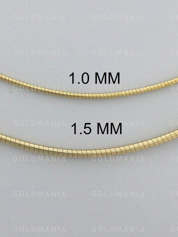 omega gold chains 14k