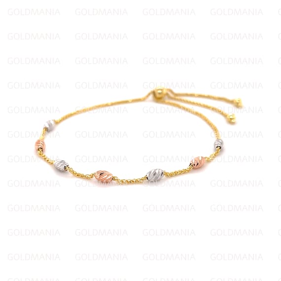 tri color gold bracelet