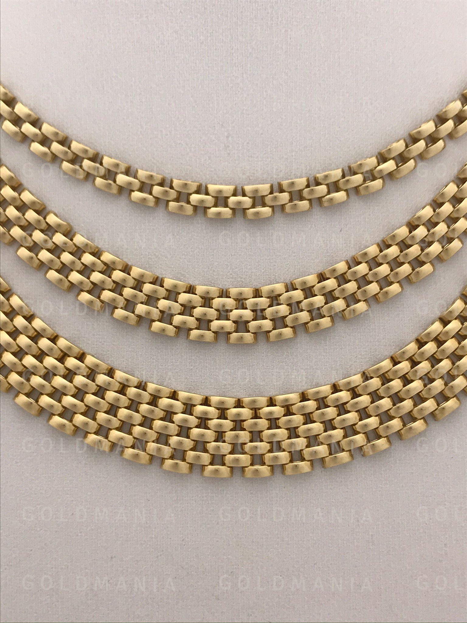 14K Yellow Gold Panther Link Necklace Chain 17 Inch - Etsy Canada