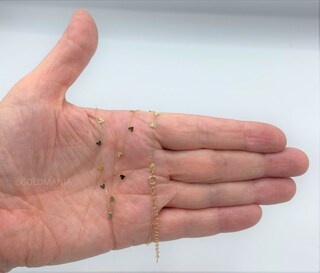 Ciondolo Tubo Cuore In Oro 14K Su Collana Corda 45,7 Cm - Gioiello Per Lei, Finitura Lucida, 1.3g
